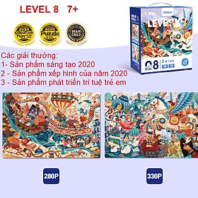 Hình ảnh Bộ Xếp Hình Nâng Cao Mideer Advanced Puzzle - Level 8 (Magic Book and Fairy Tales) Dành Cho Bé Gái Từ 6 Tuổi