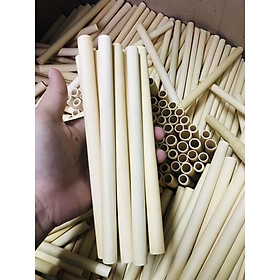Bộ 10 ống hút tre ONGTRE chiều dài 20cm dùng cho nhà hàng, khách sạn, quà tặng doanh nghiệp
