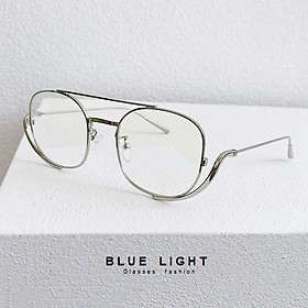 Kính Giả Cận, Gọng Kính Cận Nam Nữ Độc Lạ Cá Tính Gọng Bạc Không Độ Hàn Quốc - BLUE LIGHT SHOP