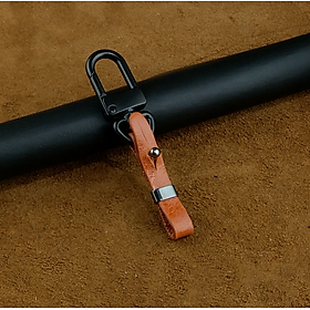 Móc khóa gắn vào chìa khóa xe ô tô Mazda / Toyota / Vinfast / Honda / Ford / Mercedes da bò thật - hàng chính hãng