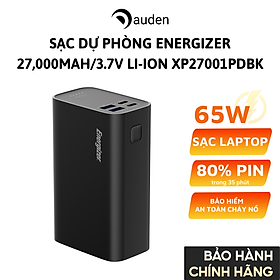 Mua Sạc dự phòng Energizer PD65W 27 000mAh/3.7V Li-ion XP27001PD  hỗ trợ sạc cho Laptop  chống cháy nổ - Hàng chính hãng bảo hành 12 tháng