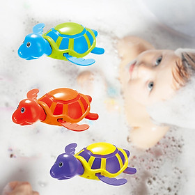 Baby Bath Toy Swimming Turtle/Hippocampus Bathtub Pool Floating Water Wind Up Swimming Bathroom Shower Gifts for 1 2 3 4 5 Years Old Kids