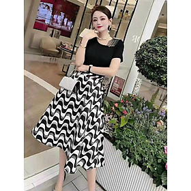 SÉT ÁO CHÂN VÁY HỌA TIẾT SIÊU ĐẸP
