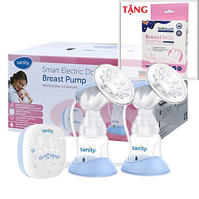 [Có Quà Tặng] MÁY HÚT SỮA ĐIỆN ĐÔI SANITY Smart Electric Double Breast Pump Model S6306 (Mới Nhất) - Tặng 1 Hộp 36 Túi Trữ Sữa BioHealth