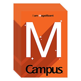 Lốc 10 Cuốn Vở Kẻ Ngang B5 Có Chấm Campus NB-BDMP120 - ĐL 70 (120 Trang) - Mẫu Ngẫu Nhiên