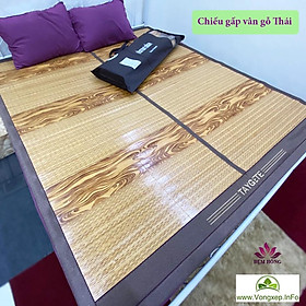 Mua Chiếu tre gấp vân gỗ Thái Lan 200x220| 180x200| 160x200