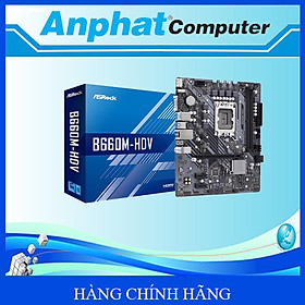 Hình ảnh Bo mạch chủ Main ASRock B660M - HDV DDR4 Socket LGA 1700 - Hàng Chính Hãng