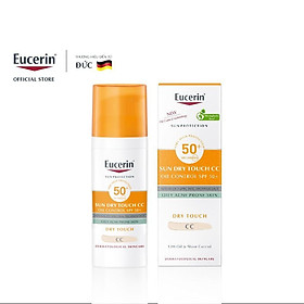 Kem chống nắng kiềm dầu có màu eucerin sun dry touch cc oil control spf50+ 50ml