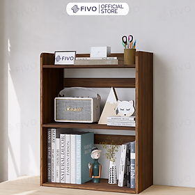 Mua Kệ Sách Gỗ 2 Tầng Đa Năng FB22 FIVO Màu Gỗ Và Walnut  Thiết Kế Hiện Đại  Decor Bàn Học  Bàn Làm Việc Gọn Gàng