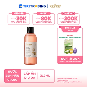 Nước sen Hậu Giang (toner) giúp phục hồi cho da rất nhạy cảm Cocoon 310ml