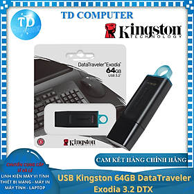 USB Kingston 64GB DataTraveler Exodia 3.2 DTX - Hàng chính hãng FPT phân phối