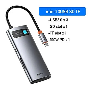 Mua Bộ Hub Mở Rộng Đa Năng Baseus Metal Gleam Multifunctional Gen2 Cho Macbook/ Laptop/iPad/ Smartphone / Tablet (Gen2 New Upgrade Edition) Hàng chính hãng