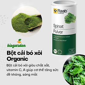 Bột Cải Bó Xôi Hữu Cơ Raab (210g)
