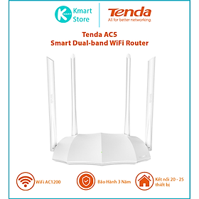 Tenda Thiết bị phát Wifi AC5 Chuẩn AC 1200Mbps - Hàng Chính Hãng