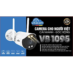Mua CAMERA IP WIFI NGOÀI TRỜI VITACAM VB1088 - FULL HD 1080P - Ban đêm có màu + Thẻ nhớ 32G  - Hàng chính hãng