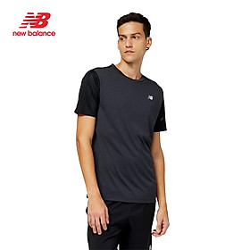 Áo thun thể thao nam New Balance RUNNING T-SHIRT M BLACK HEATHER - MT23207BKH