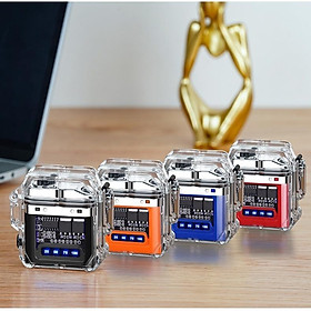 Mua Quẹt Sạc Điện Plasma Vỏ Trong Suốt Tặng kèm hộp - cáp sạc USB Type-C - Hàng nhập khẩu