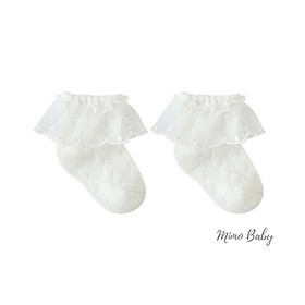 Tất vớ lưới cổ bèo xinh xắn tiểu thư cho bé gái Mimo baby T20