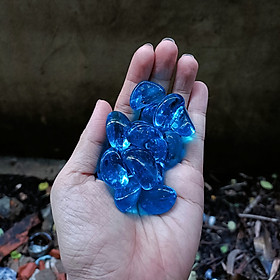 200g Đá Xanh Trong Suốt phủ mờ lót nền bể cá