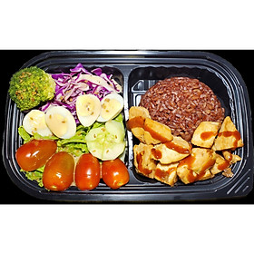 Cơm Gạo Lứt Ức Gà Sốt Teriyaki