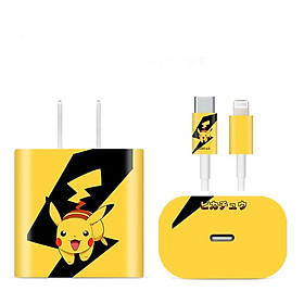 Mua Miếng Dán Kai Decal Chống Trầy Dành Cho Cáp Dock Sạc 18/20w Hình In Hoạt Hình - Hàng Nhập Khẩu