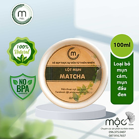 Bột Lột Mụn Matcha thiên nhiên đắp mặt nguyên chất 50g FreeShip