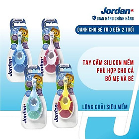 Combo 4 Bàn chải đánh răng Jordan Step 1 (0-2 tuổi), Lông siêu mềm