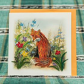 Thiệp Giấy Xoắn Động Vật - Cáo Đỏ - NCC-A1501.jpg