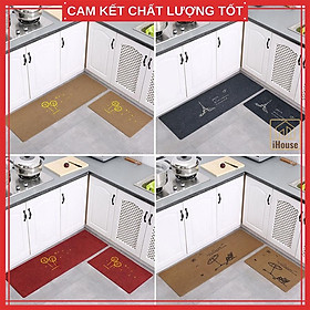 Mua Bộ thảm lau chân nhà bếp loại mới NEW 3D  Thảm nhà bếp dài trang trí đẹp đa năng iHouse (gồm 2 miếng