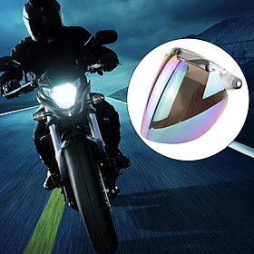 Windproof 3 Snap Visor Shield Retro Wind Shield Len Sun Shield Helmet Lens Visor