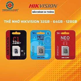 Mua Thẻ nhớ Micro SD Hikvision 32GB 64GB 128GB Class 10 tốc độ 92MB/s - Hàng chính hãng