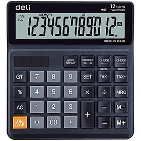 Máy Tính Deli Dùng Pin Loại 12 Số - EM01