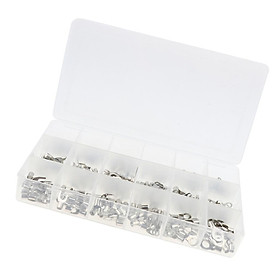 300Pcs Non-Insulated Ring Fork U-type Terminals Assortment Kit Rings(RNB) Cross(SNB)