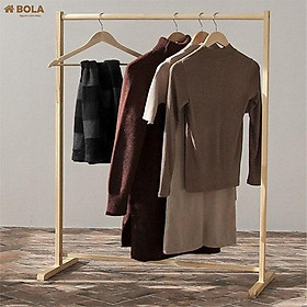 Mua Kệ/Giá Treo Quần Áo Thanh Đơn Gỗ Thông Bola