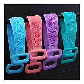 Dây Chà LưngFREESHIP 2 Mặt Silicone Tiện Lợi, Sạch Sẽ TL01