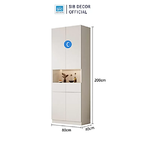Set Tủ Trưng Bày Đa Năng Đặt Tại Phòng Khách, Nhà Bếp Hiện Đại Thương Hiệu SIB Decor TCK37