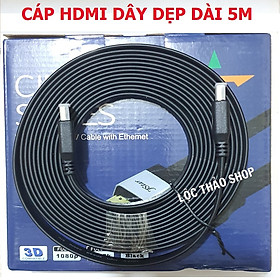 Mua Cáp HDMI dài 1.5M 3M 5M JSTAR dây dẹp dây tròn Hỗ trợ 3D 4K