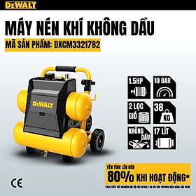 Mua Máy nén khí không dầu 17L DeWALT DXCM3321782 - Hàng chính hãng