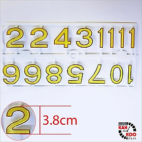 Bộ Số Dạ Quang Gắn Đồng Hồ Treo Tường - Phát Sáng Ban Đêm, Chất Lượng Cao, Dễ Dàng Lắp Đặt