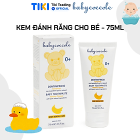 Kem đánh răng Babycoccole - 75ml - Chuối