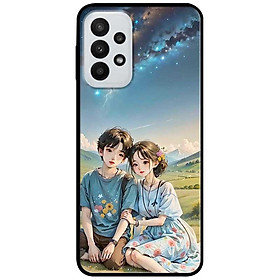 Ốp lưng cho Samsung A13 4G - A13 5G - A33 5G - A53 - A12 - A22 4G - M12 - F12 - Cặp Đôi Ngồi Đồi - Hàng Chính Hãng