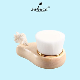 [ Gift quà tặng ] Cọ rửa mặt cán gỗ Sakura Nhật Bản