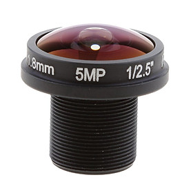 5MP 1.8mm Fisheye Lens Mini Lens IR Sensitive190 Degree Camera Lens for Security Camera Lens Fixed Iris