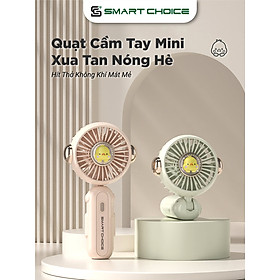 Mua Quạt Mini Cầm Tay SmartChoice Hàng Chính Hãng SCG-PK175  Quạt Tích Điện Sạc Pin 800mAh 3 Tốc Độ Gió Gấp Gọn