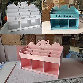 Mua (Khắc tên free) Kệ Sách Gấu 1 Tầng Ngăn Chứa Đồ (size bé
