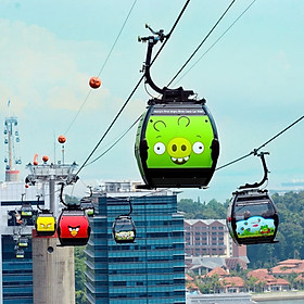 Vé Đi Cáp Treo Cable Car Faber - Sentosa Singapore