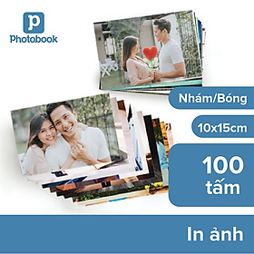 [E-voucher] Combo in 100 tấm ảnh 4" x 6" (10x15cm) - Thiết kế trên web & app Photobook
