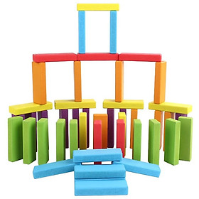 Rút gỗ màu cỡ lớn, kết hợp chơi xếp hình, domino ️FREE SHIP️ - Giúp Bé Nhận Diện Màu Sắc,tư duy, logic cực tốt