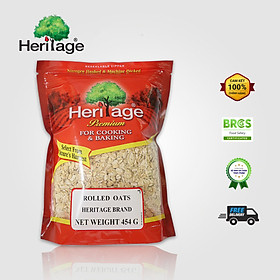 YẾN MẠCH cán mỏng – OATS (454gr) - Sản phẩm của Tập đoàn Heritage 