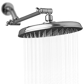 Đầu vòi sen phun mưa với phần mở rộng cánh tay tắm, có thể điều chỉnh độ cao 180 độ,được mạ chrome bền đẹp